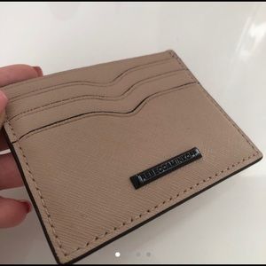 Beige/coffee colored Rebecca Minkoff card holder!